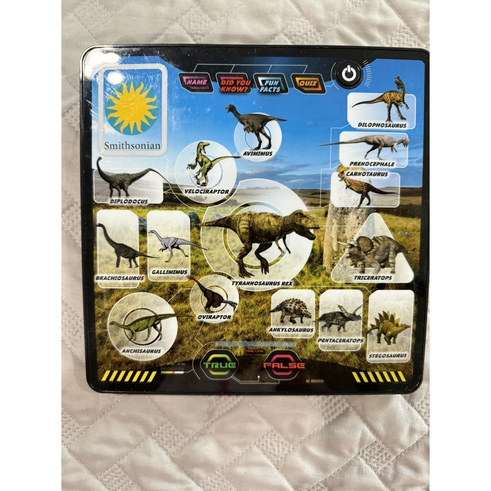 Smithsonian Dinosaur Facts Kids Interactive Dino Tablet by Kidz Delight Trivia